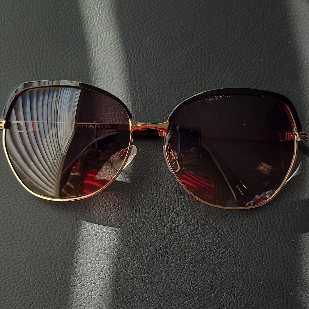 Tahari Gold and Black Women's Sunglasses